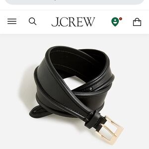 J.Crew Tapered belt in Italian leather - Size S